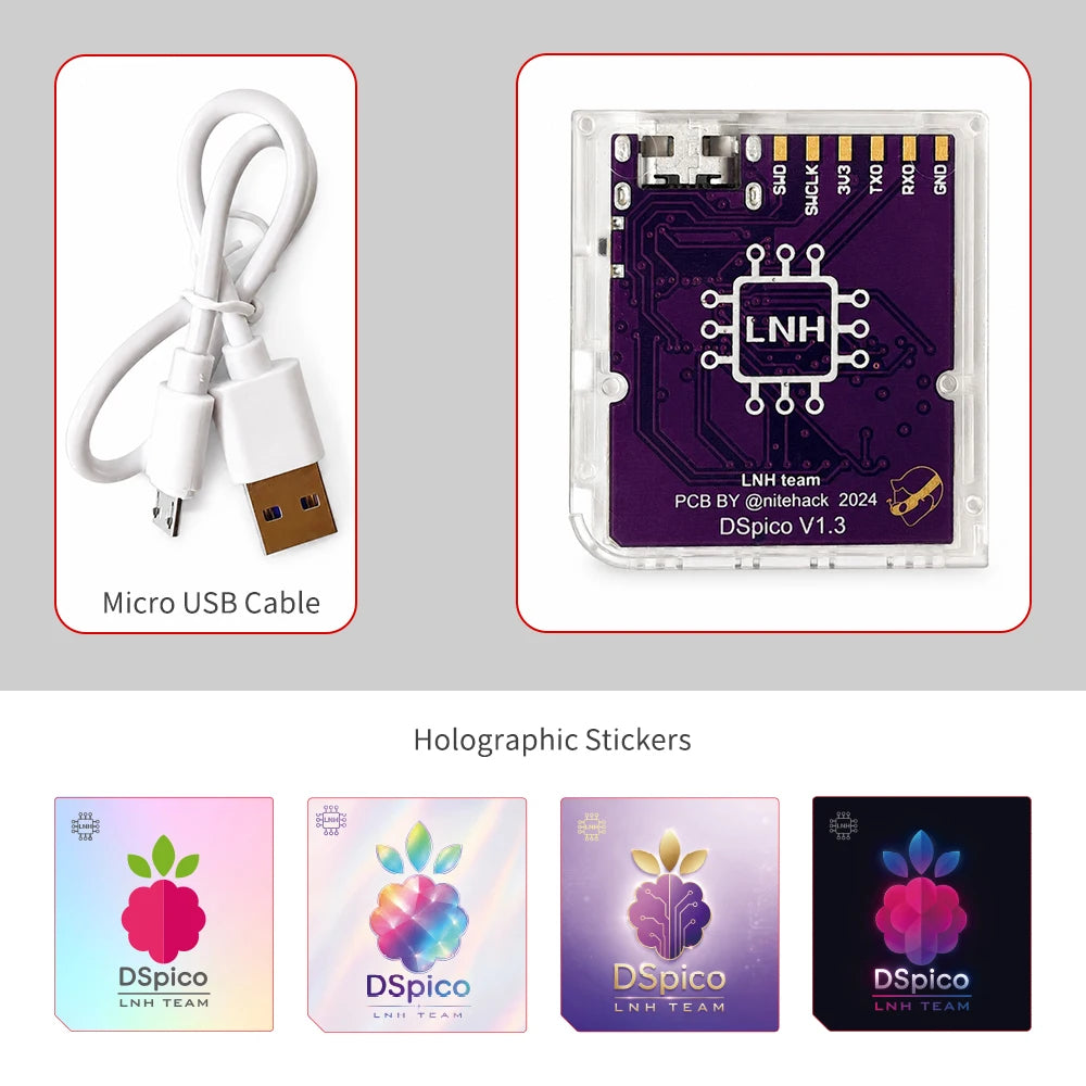 DSpico V1.3 Open-Source Flash Cart 32Mbit RP2040 for NDS/DSi/3DS