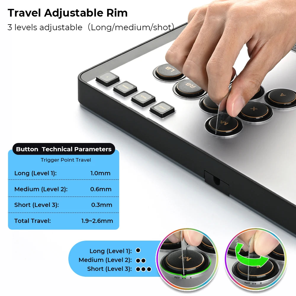 Haute42 C-AS Lite Magnetic Hitbox Fightstick for PC, PS4, PS5