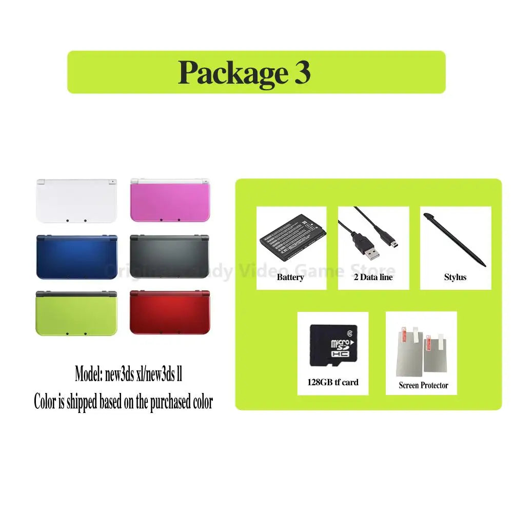 Used New 3DS XL/LL Handheld with NFC, Glasses-Free 3D