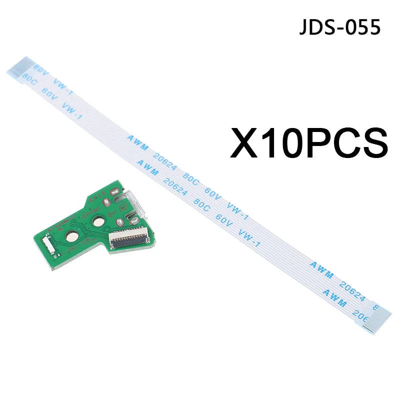 10Pcs USB Charging Port Board for PS4 Controller JDS-011 055