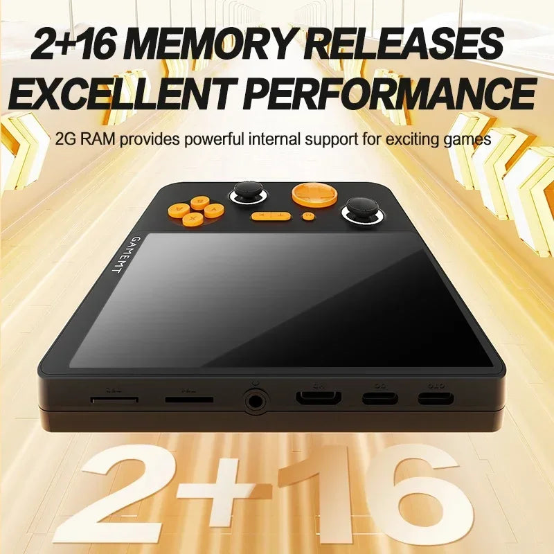 GAMEMT E5 PLUS Handheld Game Console 5-Inch IPS Android RK3566