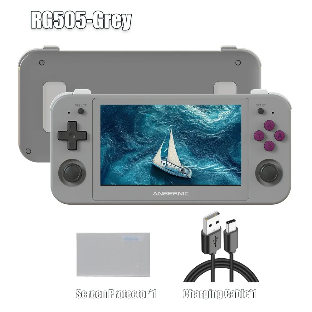 Anbernic RG505 Android 12 Handheld, 4.95-inch OLED, Hall Sticks