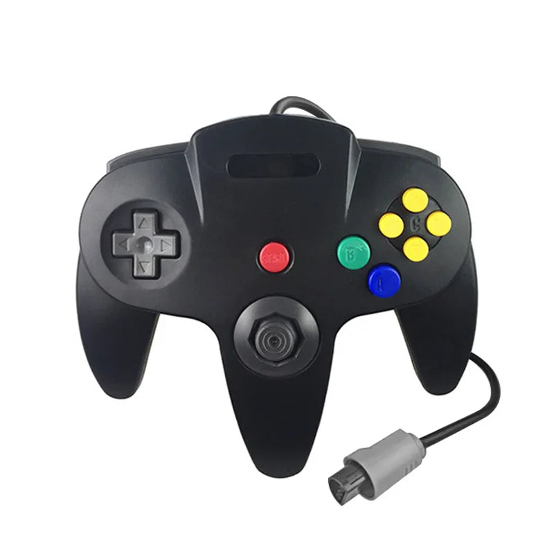 Wired Transparent Controller for N64 Console, Solid Colors