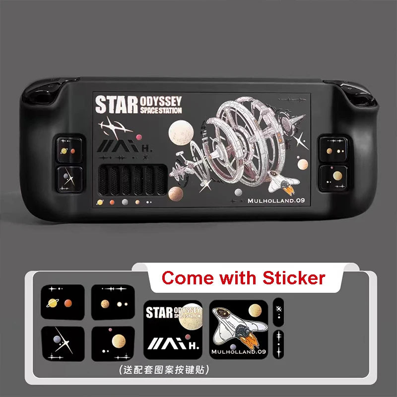 Steam Deck/OLED Magic Milk Cat Hard PC Case, Non-Slip Cover