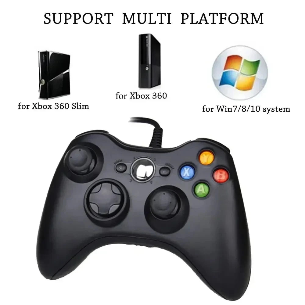 Wired USB Controller for Xbox 360 Console and PC, Gamepad Joypad