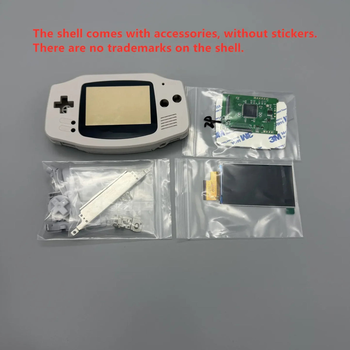 GBA IPS LCD Screen Kit No Shell Cutting Required Easy Install 2.9" High Bright IPS Display 480*720 Shell Set for Gameboy Advance