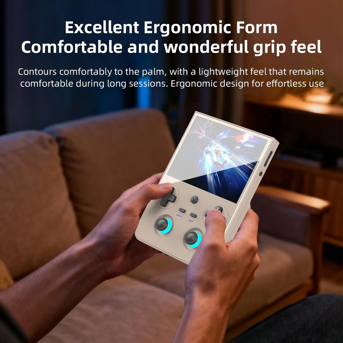 ANBERNIC RG477V Handheld Console, 4.7 Inch Android 14 120Hz