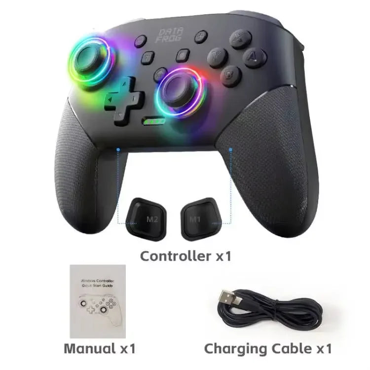 DATA FROG Pro Controller for Switch, OLED, Lite, 1000mAh