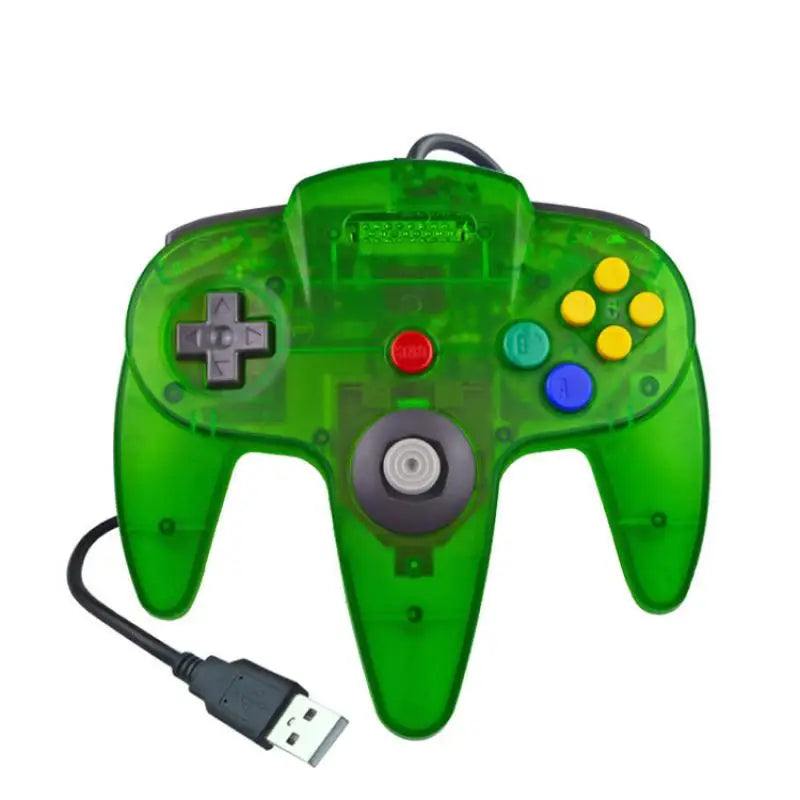 USB Wired N64 Controller Gamepad for PC & Mac, Classic Joystick