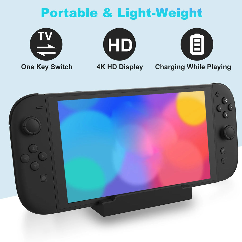 RCW308 Nintendo Switch 2 TV Dock Station, 4K HD, 2 USB 3.0