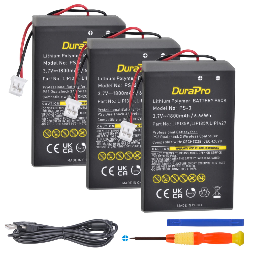 DuraPro 1800mAh Battery for Sony PS3 DualShock 3 Controller