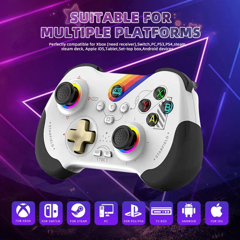 Z01 Wireless Controller Hall Joystick for Switch Steam PS3 PS4 PC