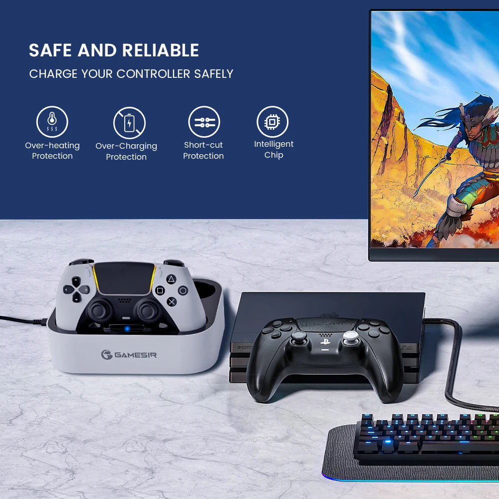 GameSir ZHP501 Dual Charger for PS5 DualSense and Edge