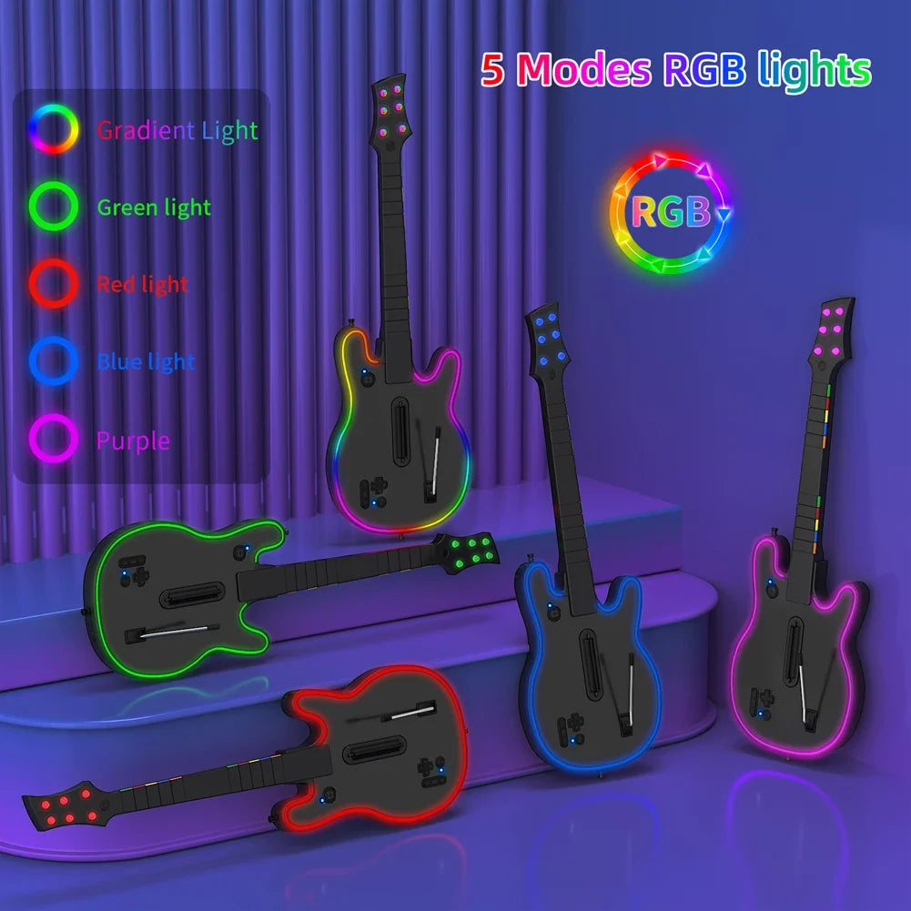 2.4G Wireless Guitar Controller for PS4, PS3, PC, Guitar Hero