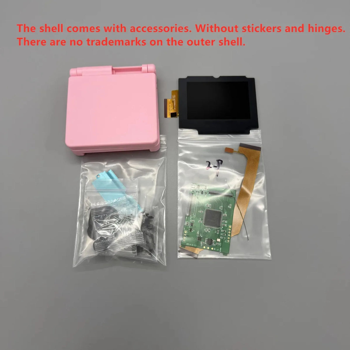 V5.4 2.9" IPS High Brightness LCD Screen Replacement Full Shell Kit for Game Boy Advance SP GBA SP Retro Console Mod Parts