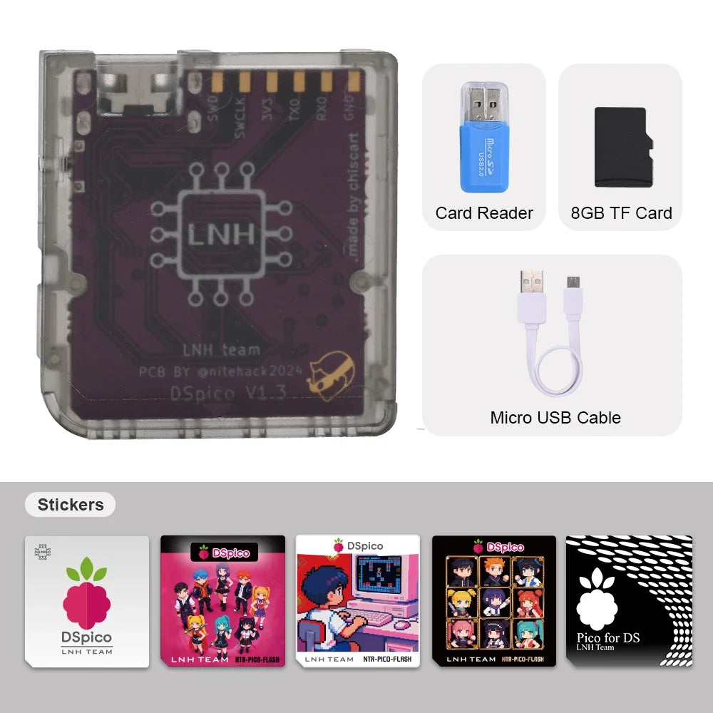 RP2040 MCU DSpico Game Reader Compatible With NDS NDSL DSi 3DS Console