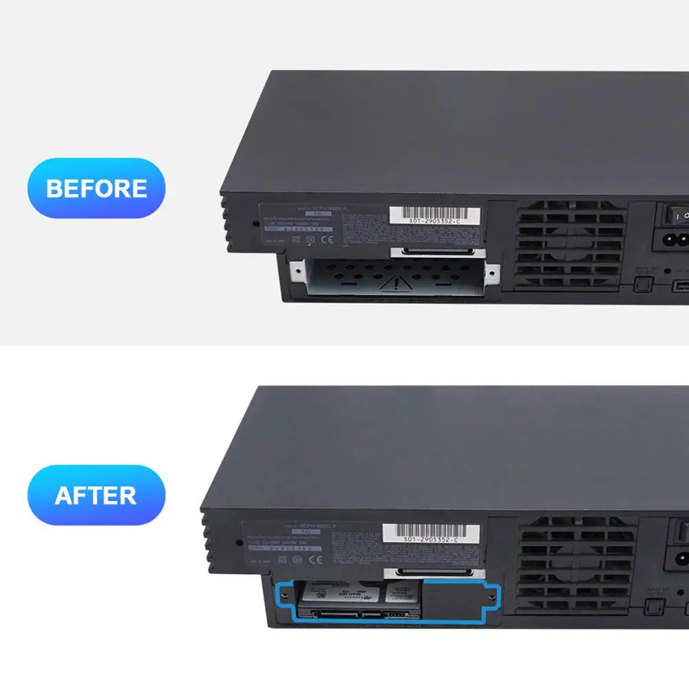 2.5IN Hard Drive Bracket for PS2 Fat Console - SATA Network Adapter HDD/SSD Stand Holder, 3D Printed Stable Support, Fixes Loose