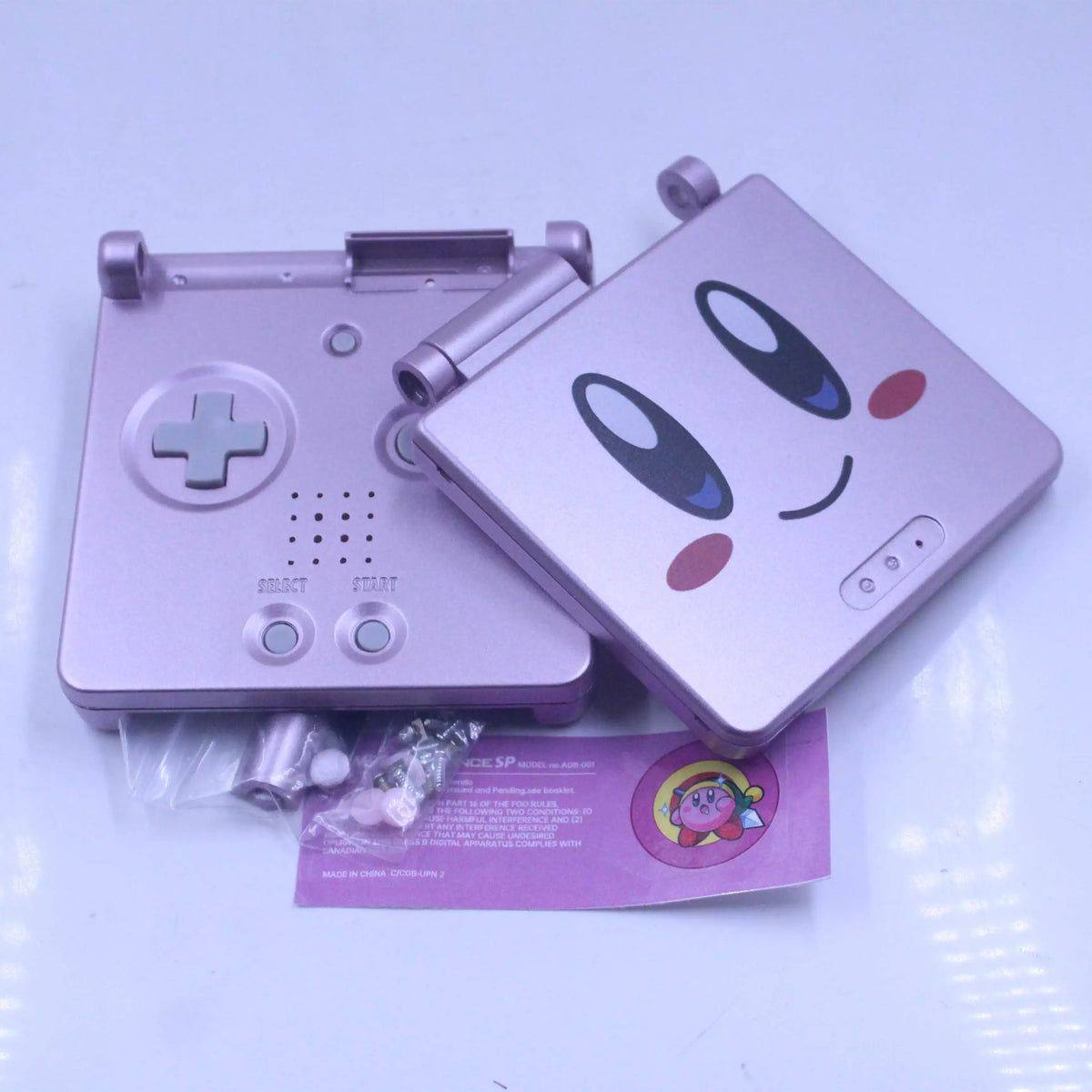 GBA SP (Game Boy Advance SP) Printed DIY Replacement Shell