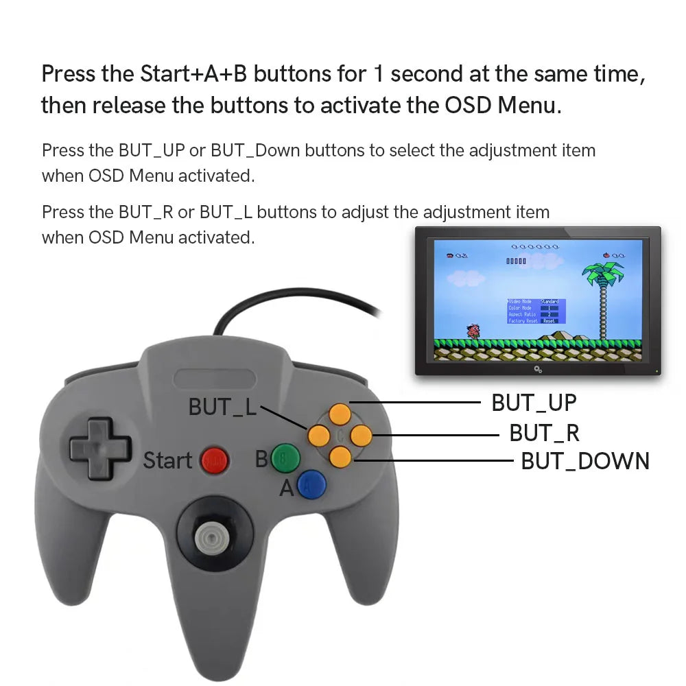 HISPEEDIDO N64 HDMI Kit, Digital Video PCB Mod with OSD Menu