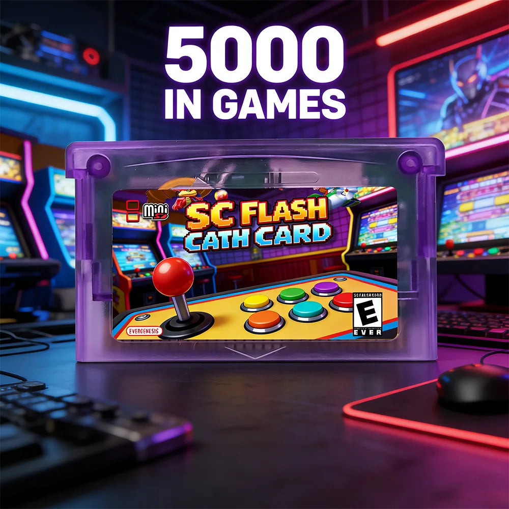 SC OSV2.0 Flash Card for NDS/GBA, 5000 in 1, Optional 8GB TF Card