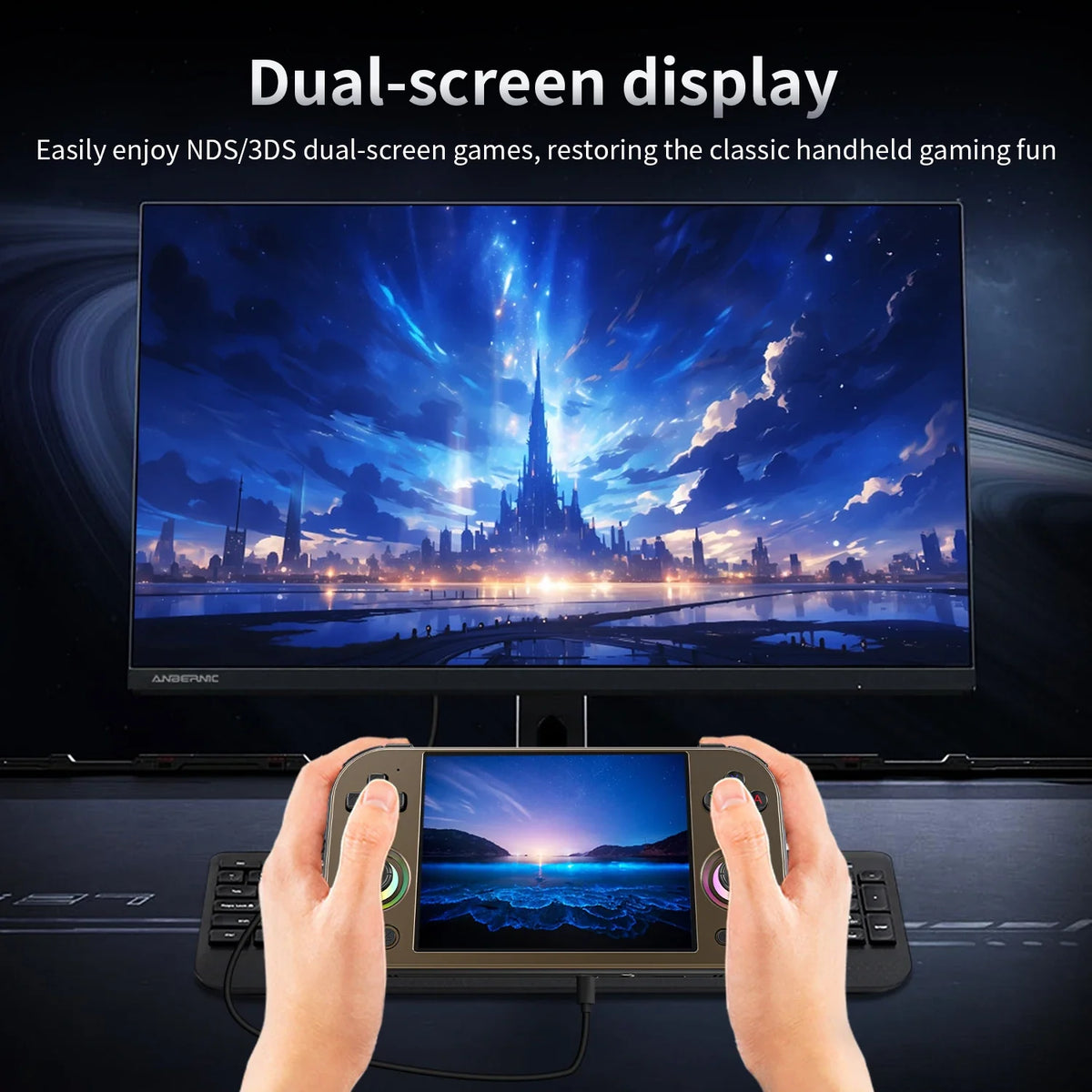 Anbernic RG 477M Android Handheld, 4.7-inch LTPS, Dimensity 8300