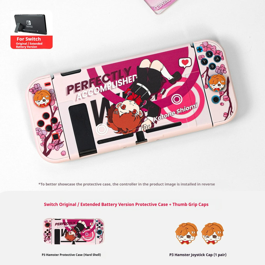 Shiomi Switch 2 Protective Case Persona 3 Kotone Soft Tpu Cover For Switch Oled Lite Anti Scratch Custom Printed Design