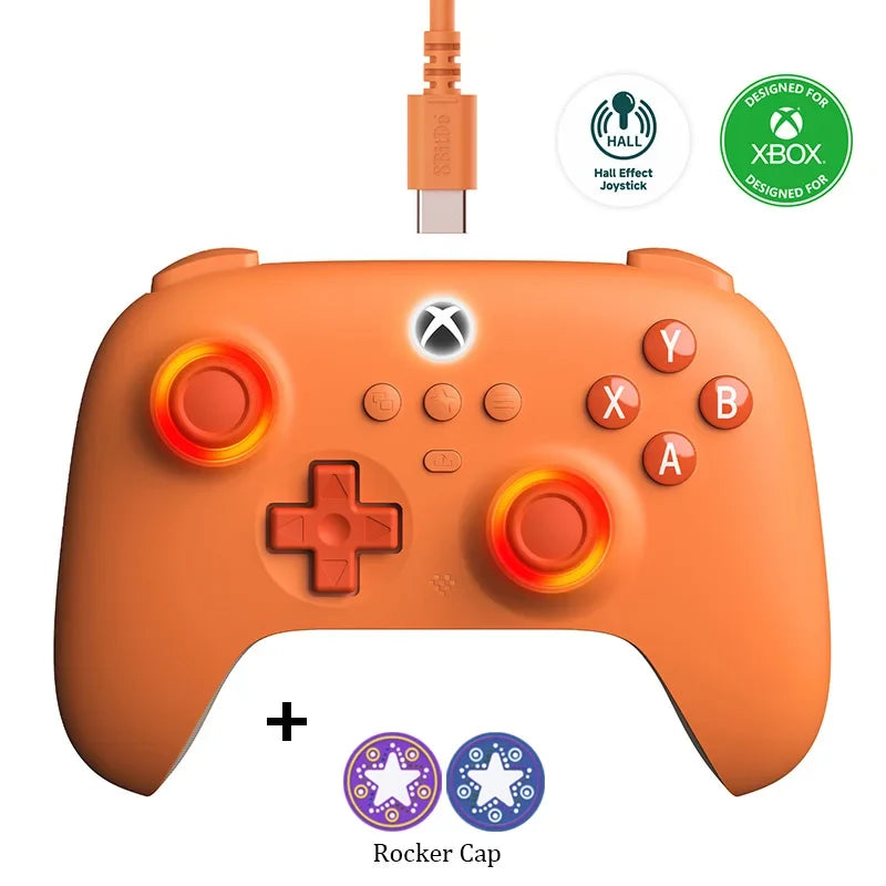 8BitDo Ultimate C Wired Xbox Controller with RGB Fire Ring