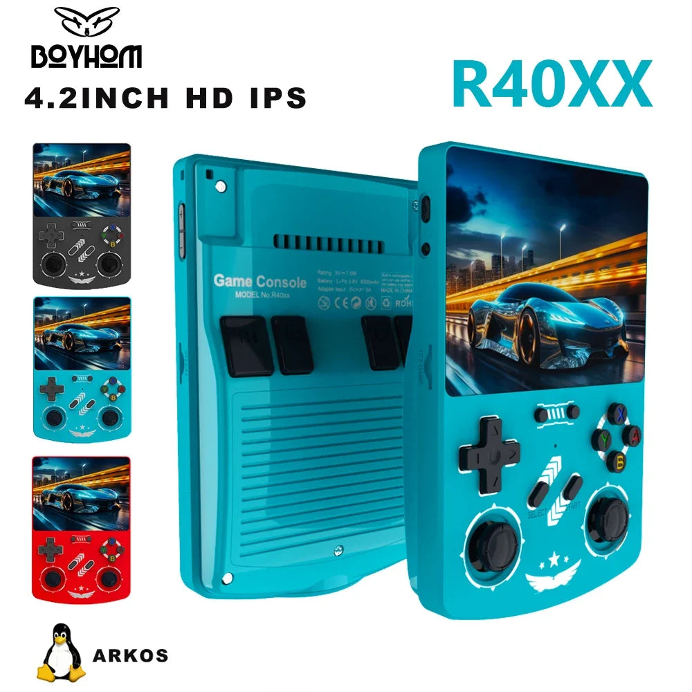 BOYHOM R40XX Handheld Game Console 4.2-Inch IPS Linux ArkOS