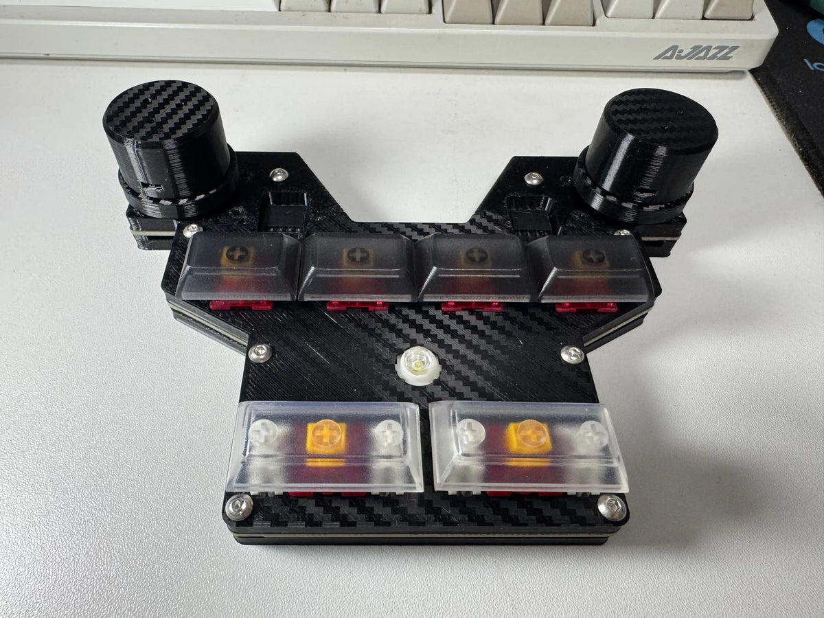 SDVX Style Mini Magnetic Arcade Controller | 1000Hz Hall Effect Joystick for Malody/OSU/Muse Dash | RGB 10-Key Gaming Keypad