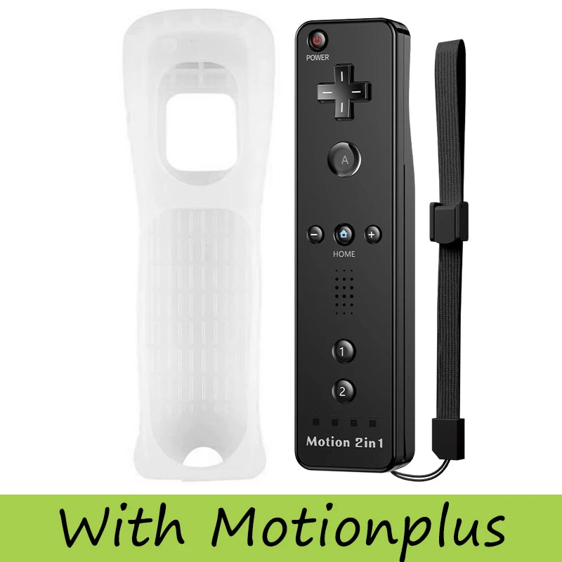 Controller Set For Nintendo Wii/Wii U 2 in 1 Wireless Remote Gamepad Joystick Optional Motion Plus Silicone Case Gaming Control