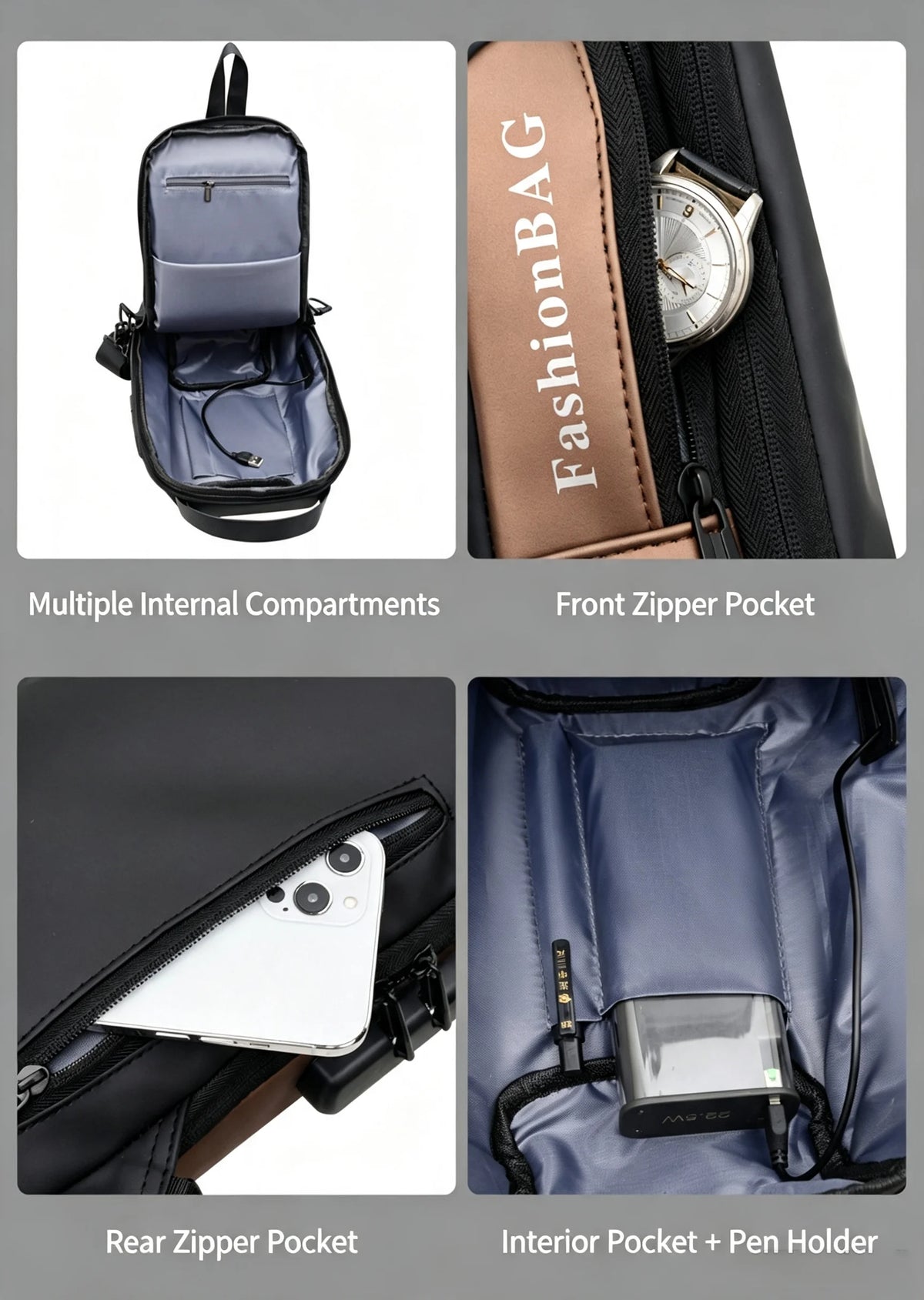 Sling Backpack for ROG Ally & Switch, Shock-Absorbing