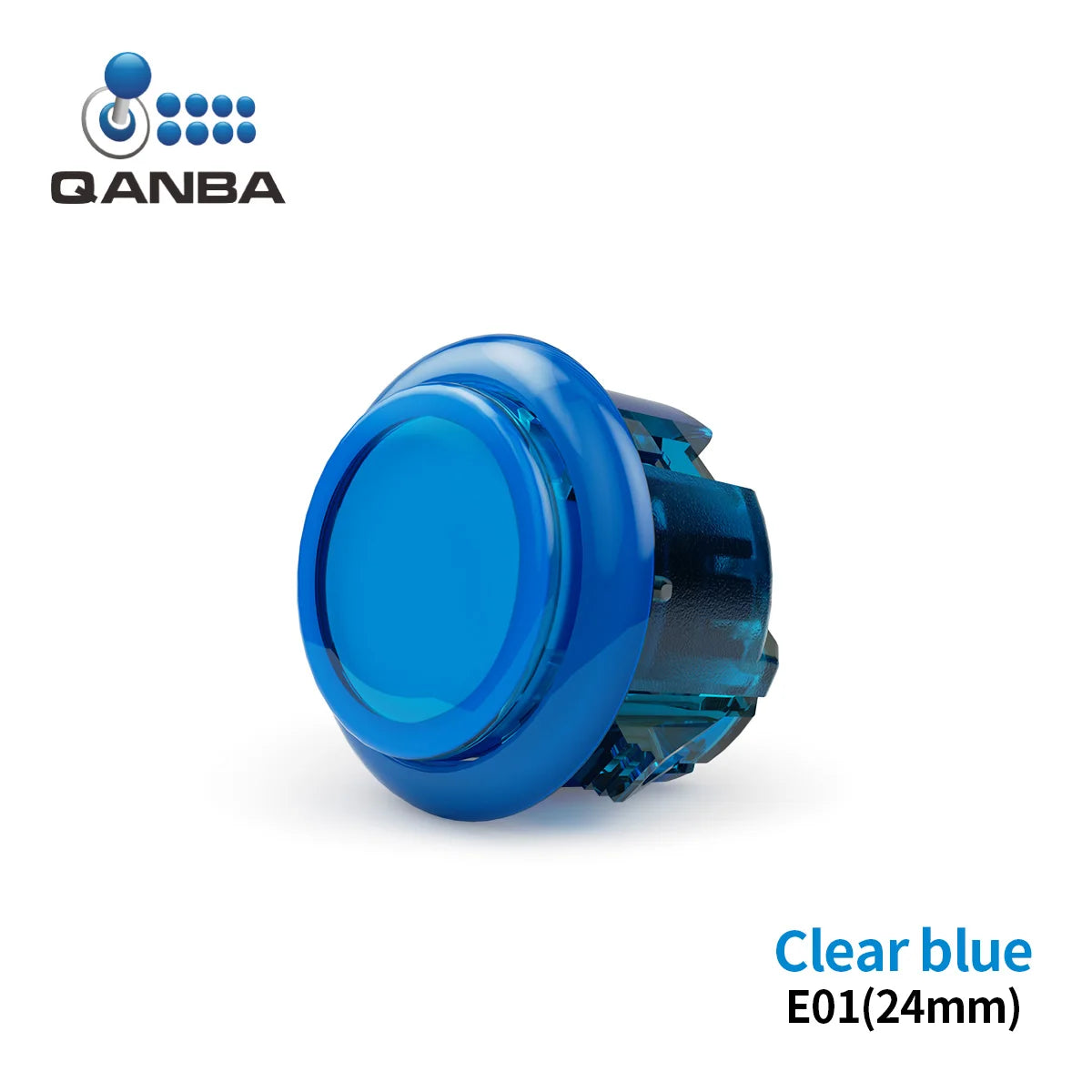 QANBA Gravity KS Silent Arcade Buttons, 30mm/24mm Snap-In
