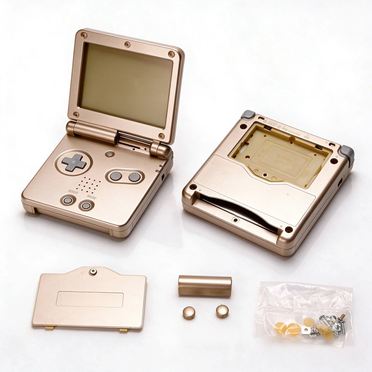 GBA SP Replacement Housing Shell, Solid & Clear Colors, DIY