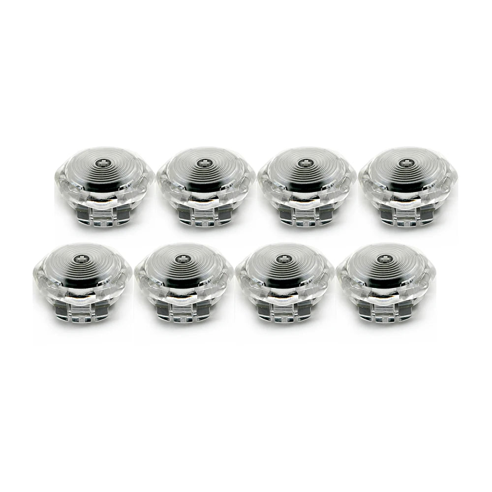 8pcs Sinoarcade Low Profile Mechanical Buttons with Kailh CLICKY POM Switches Hot-swappable  for Arcade Hitbox Snackbox