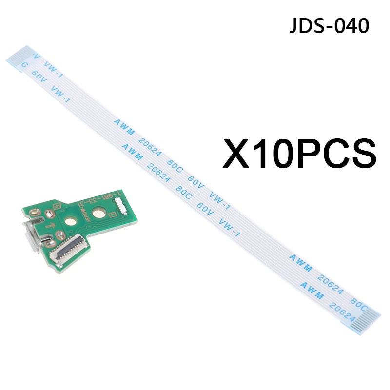 10Pcs USB Charging Port Board for PS4 Controller JDS-011 055