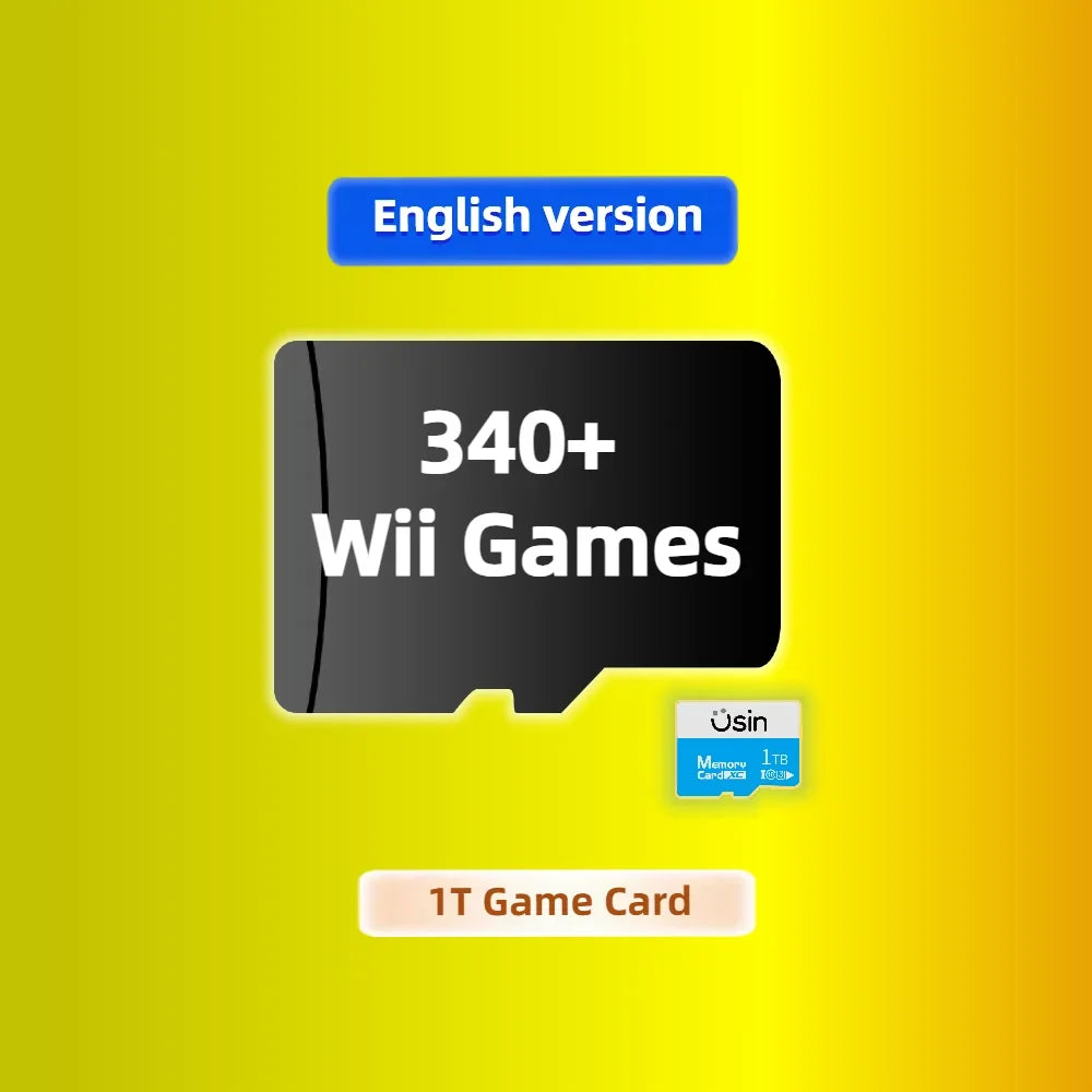 SD Card for Anbernic RG557, Wii U Wii DC SS 60+ Platform Games
