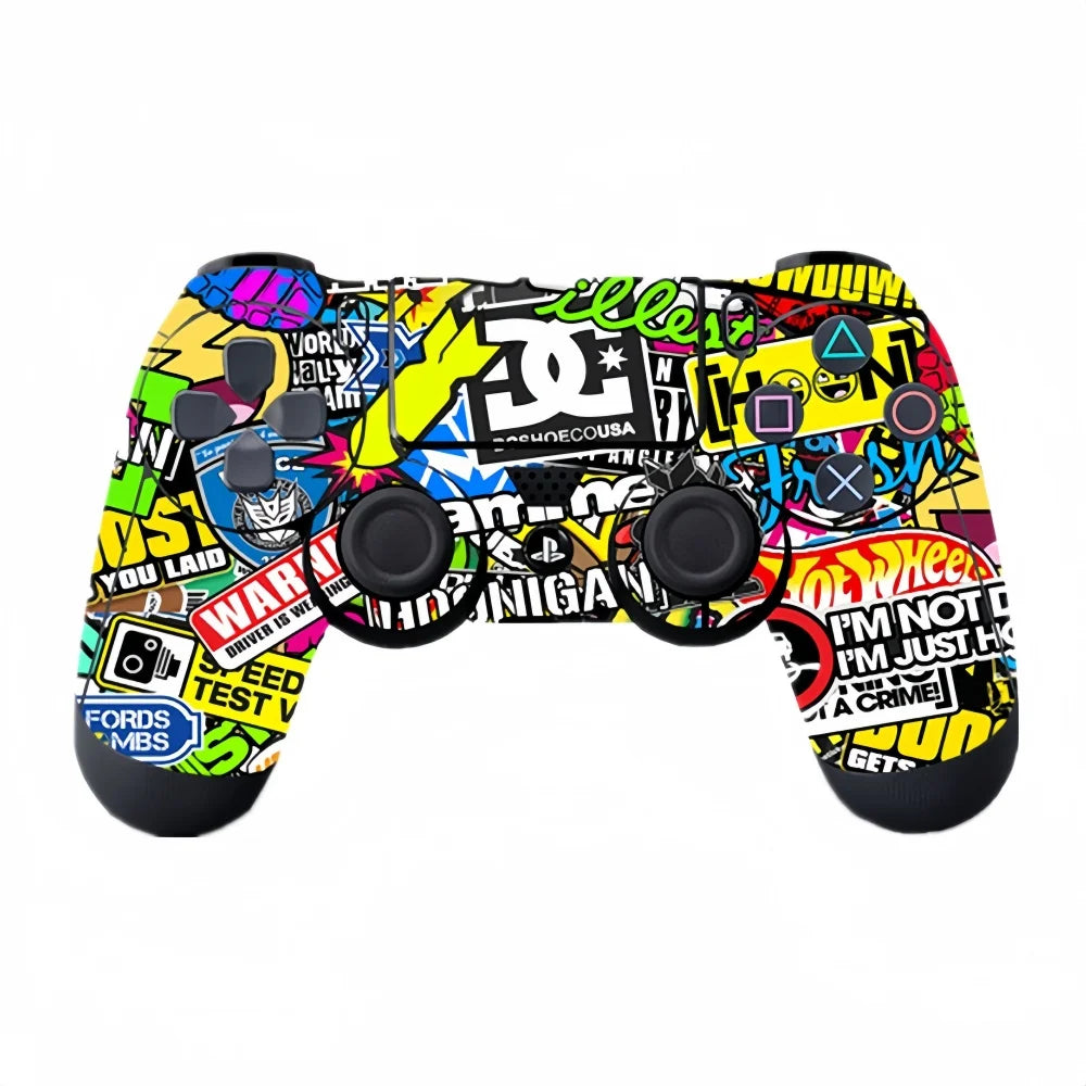 PS4 Controller Skin Sticker, Anti-Slip Dustproof Protective Decal