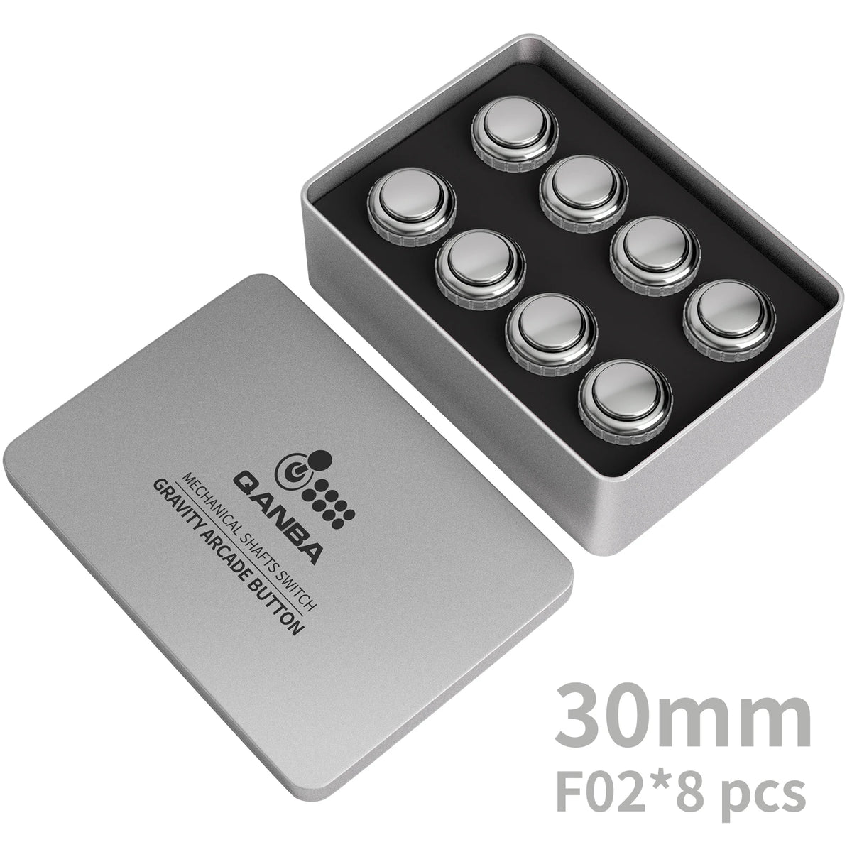 QANBA Gravity LX Arcade Buttons Metallic Color 30mm Mechanical Pushbutton Switch Arcade Stick Accessory DIY Parts