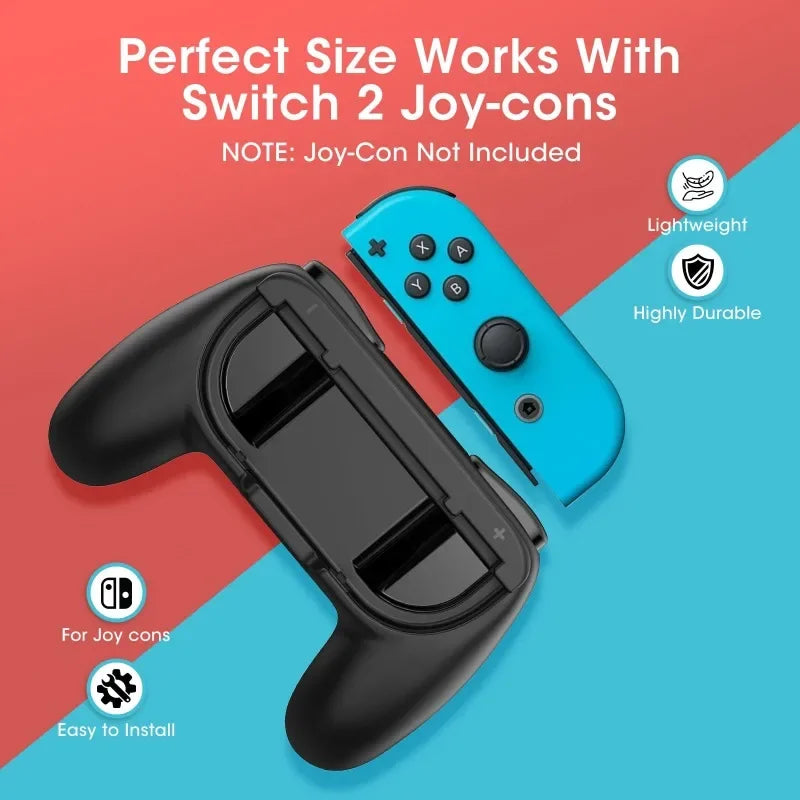 2 Pack Hand Grips for Nintendo Switch 2 Joy-Con 2, Anti-Slip