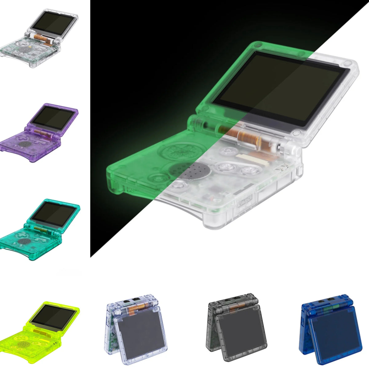 eXtremeRate IPS Ready GBA SP Clear Shell for IPS & Standard LCD