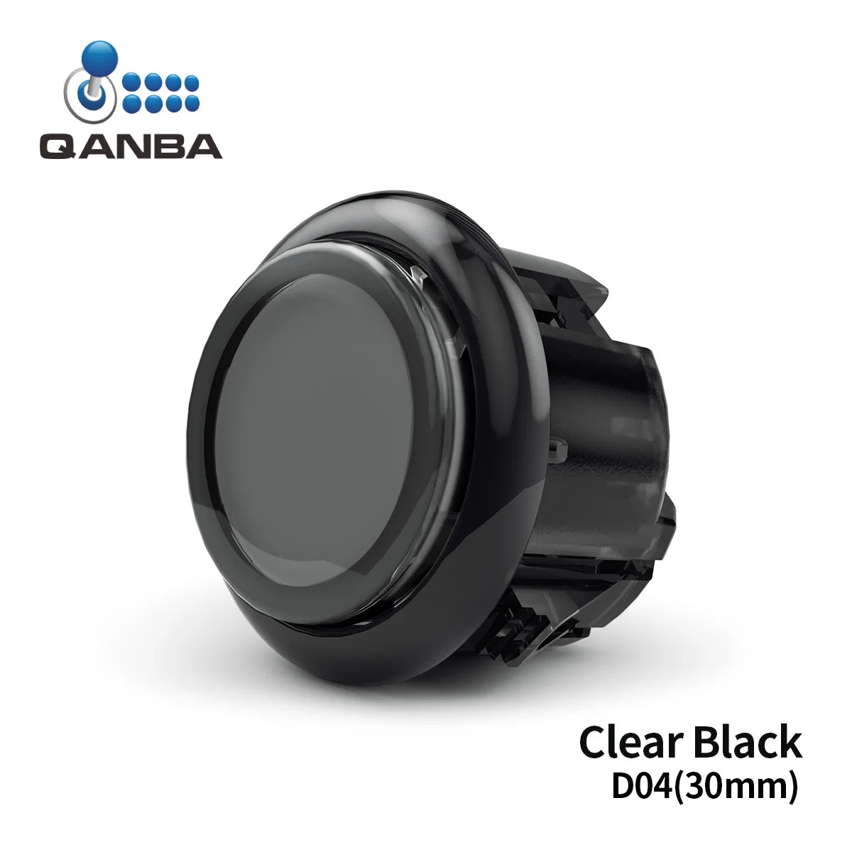 QANBA Gravity KS Silent Arcade Buttons, 30mm/24mm Snap-In