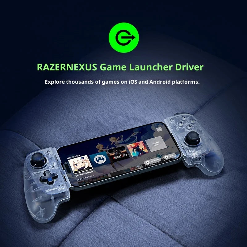 Razer Kishi V3 Phantom White Mobile Controller, TMR Sticks