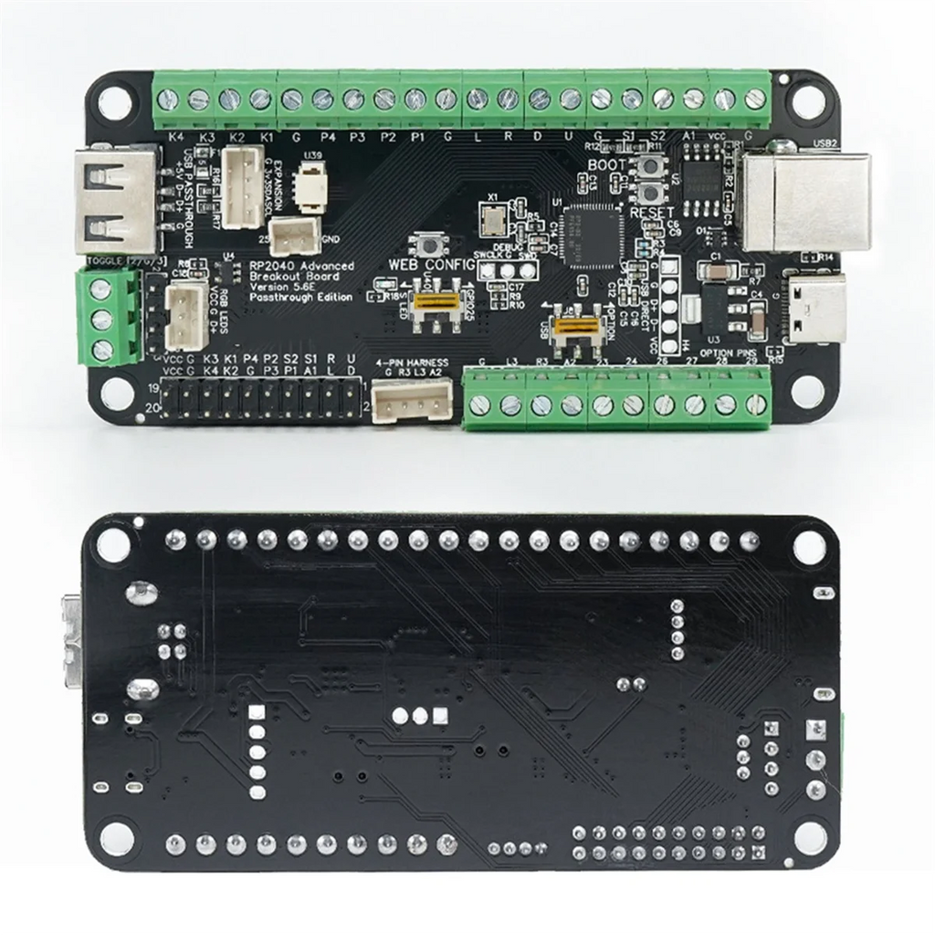 3C-GP2040 RP2040 Breakout Board USB Passthrough for Hitbox DIY