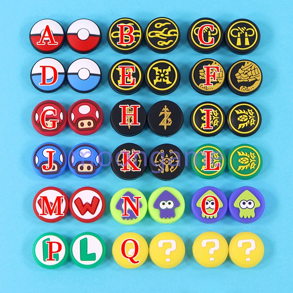 Grip Caps for Nintendo Switch, Silicone Thumb Stick Covers