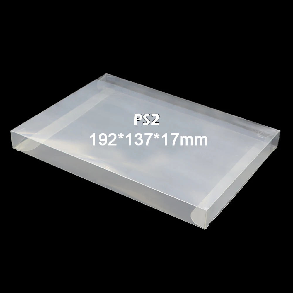 1‑10PCS Clear PET Game Protector Box For PS1 PS2 PS3 PS4 PS5,Display Storage Case For PS1 US JP EU CD Game Cartridge Transparent