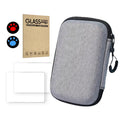 R36S Tempered Glass Screen Protector & EVA Storage Case Set