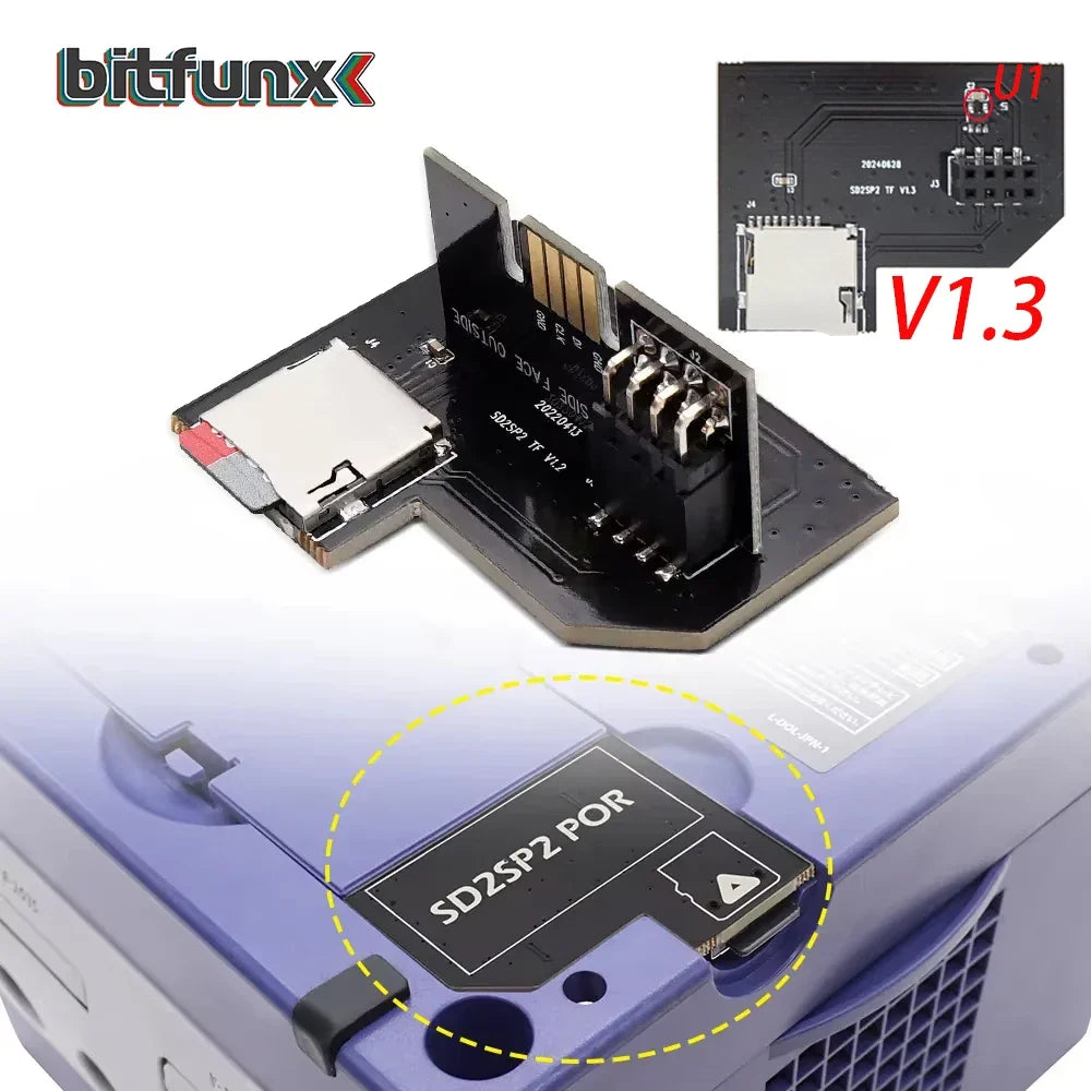 BitFunx SD2SP2 PRO Micro SD Adapter for GameCube Port 2