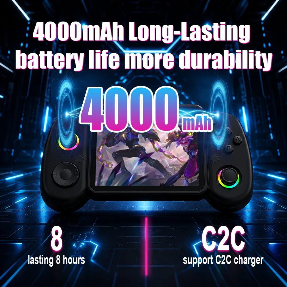 AISLPC RG43H PRO Handheld Game Console 4.3 IPS Screen Dual System 22000+Games 2.4G WIFI RK3562 Chip Portable Pocket Video Player