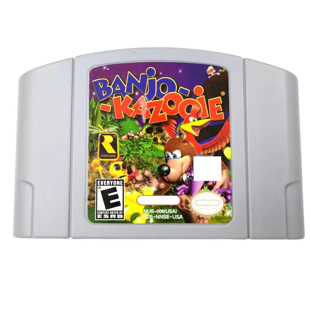 N64 USA NTSC Version 64 Bit Console Video Games Cartridge BANJO Series DREAMIE JIGGIES KAZOOIE TOOIE Hobby Collection Gift Toys