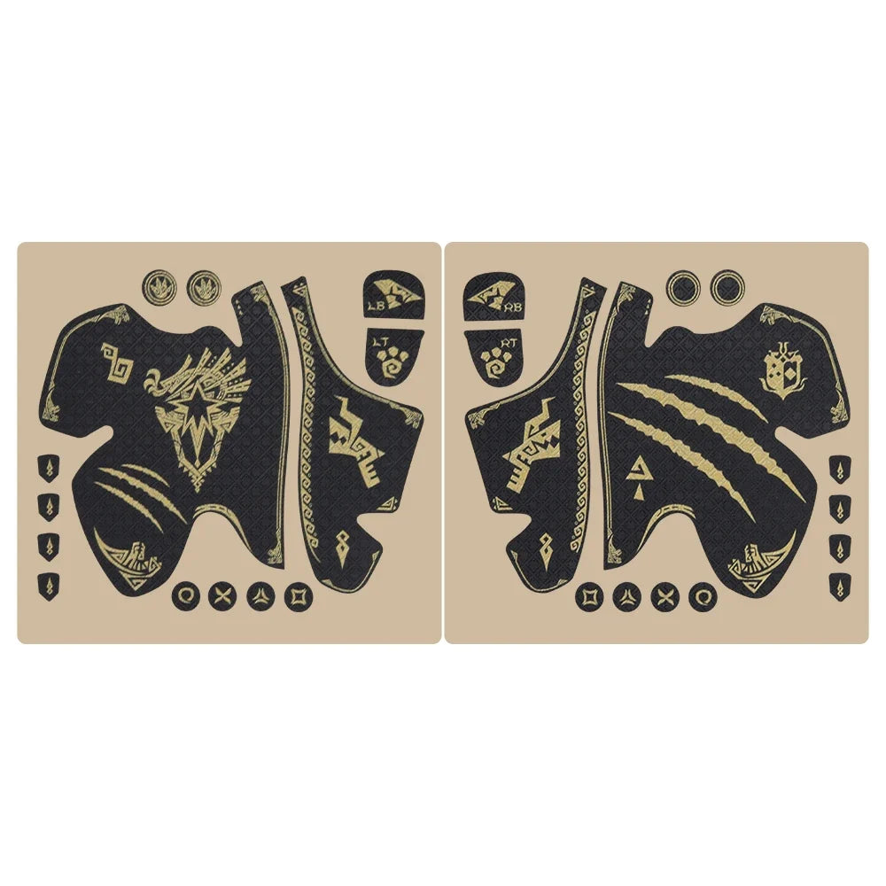 FINALORD PS5 DualSense Controller Grip Tape, Non-Slip, Gold